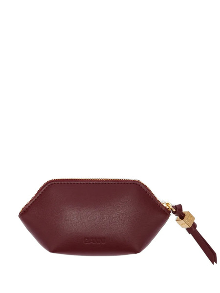  Ganni Logo-plaque Wallet - Red 