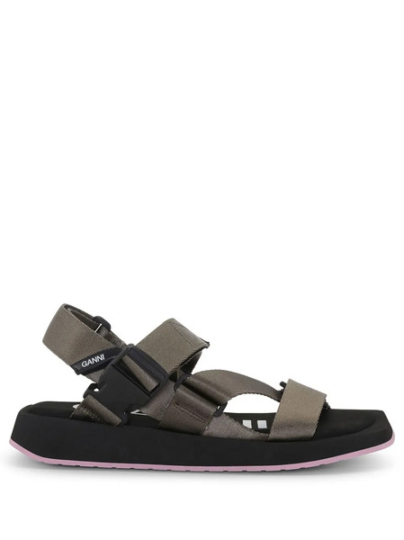  Ganni Multi-strap Sandals - Green 