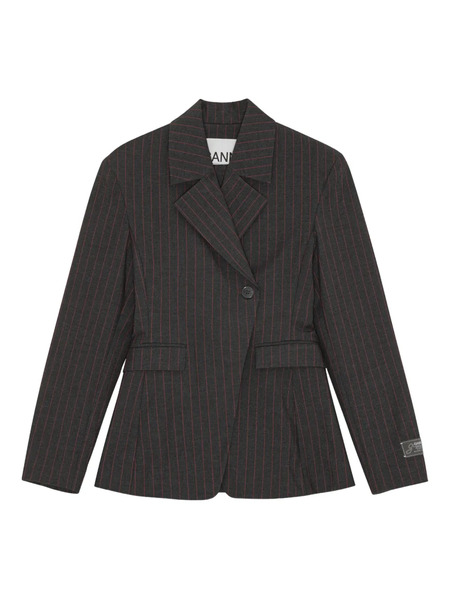  Ganni Off-centre Blazer - Black 