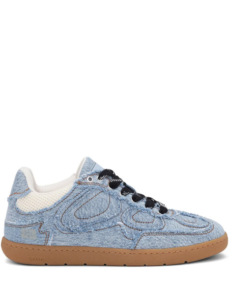  Ganni Panelled Sneakers - Blue 