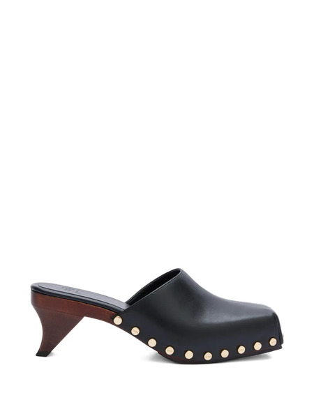  Ganni Studded Heeled Mules - Black 