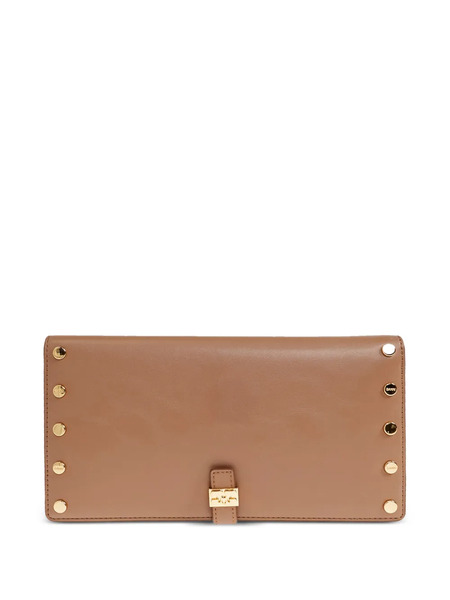  Ganni Studs-embellishment Flap Wallet - Neutrals 
