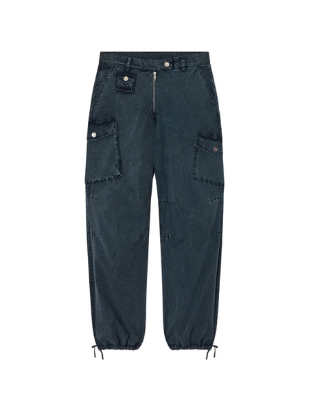  Ganni Washed Cargo Pants - Blue 