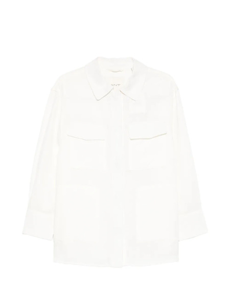  Gant Button-fastening Flap-pocket Overshirt - Neutrals 