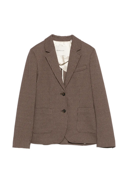  Gant Check-pattern Blazer - Brown 