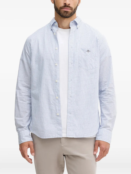 Gant Checked Patch-pocket Shirt - White 