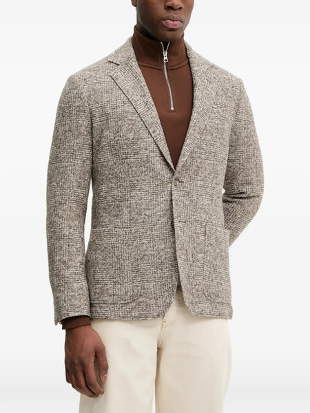  Gant Checked Single-breasted Blazer - Neutrals 