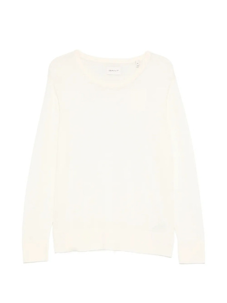  Gant Crewneck Knitted Sweater - Neutrals 