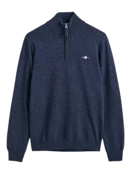  Gant Half-zip Wool Sweatshirt - Blue 
