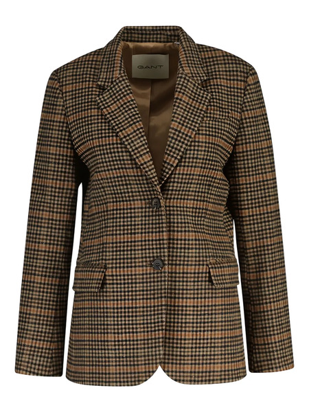  Gant Houndstooth Blazer - Brown 