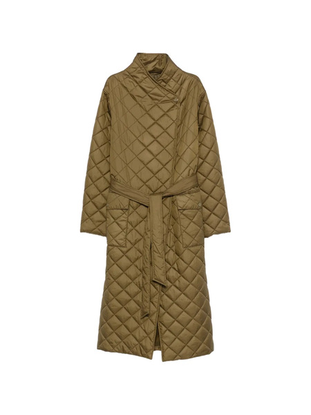  Gant Kabát Quilted Belted Coat - Brown 