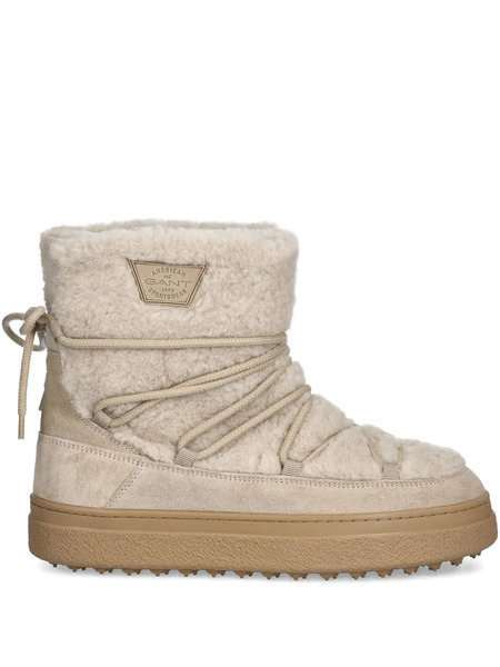  Gant Lace-up Shearling Boots - Neutrals 