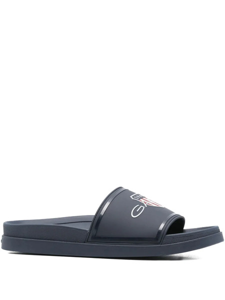  Gant Pierbay Logo-embellished Sliders - Blue 