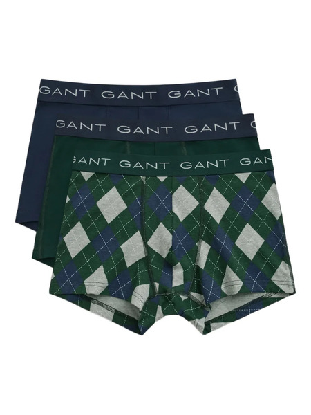  Gant Print Trunk (pack Of Three) - Green 