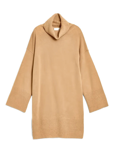  Gant Roll-neck Mini Dress - Neutrals 