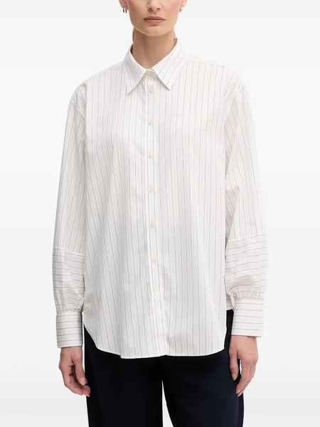  Gant Striped Buttoned Shirt - White 