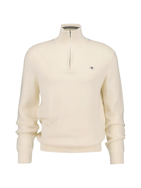  Gant Textured Half-zip Sweater - Neutrals 