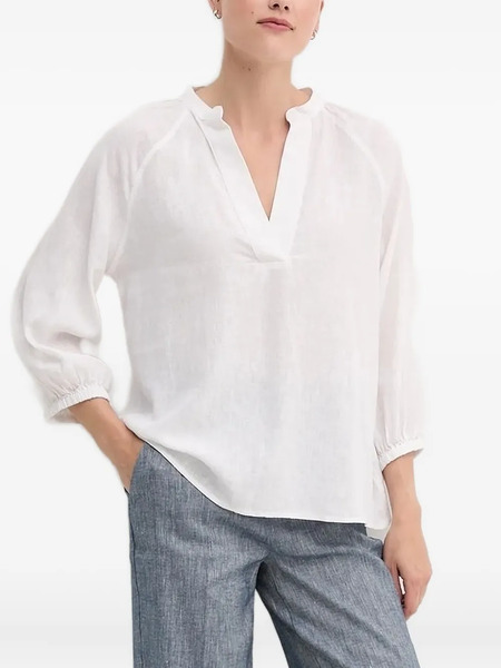  Gant V-neck Blouse - White 