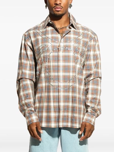  Garcias Plaid Embellished Shirt - Neutrals 