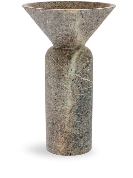  Gardeco Totem 04 Stone Vase - Brown 