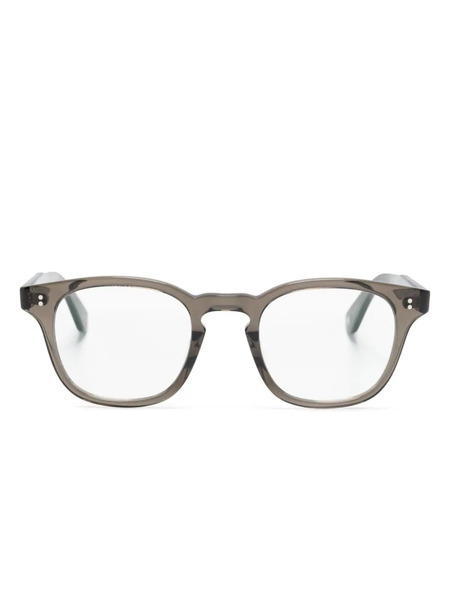  Garrett Leight Ace Ii Square-frame Glasses - Black 