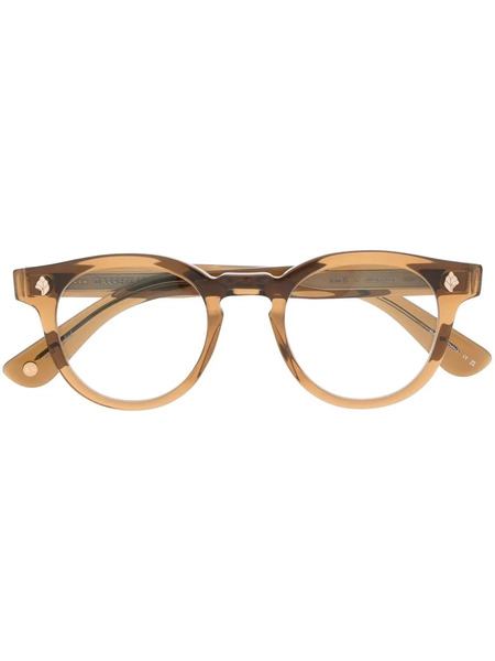  Garrett Leight Jack Round-frame Optical Glasses - Brown 
