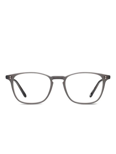  Garrett Leight Matte Rectangle Glasses - Grey 