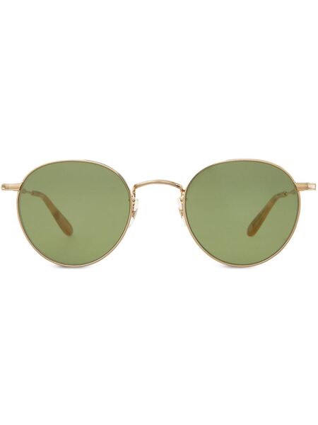  Garrett Leight Round-frame Sunglasses - Gold 
