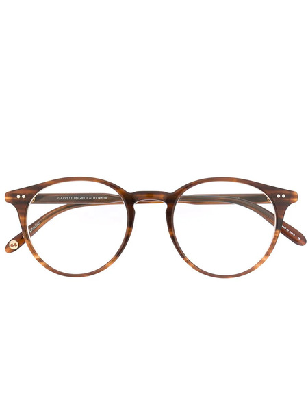  Garrett Leight Round Shape Glasses - Brown 