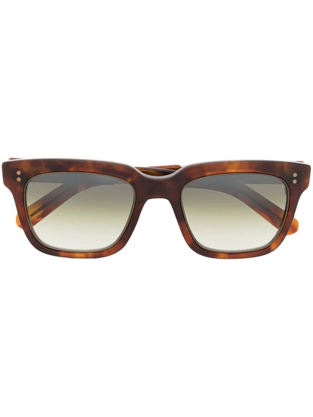  Garrett Leight Tortoiseshell-effect Square-frame Glasses - Brown 