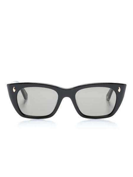  Garrett Leight Webster Rectangle-frame Sunglasses - Black 