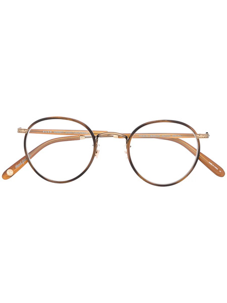  Garrett Leight Wilson Round Frame Glasses - Brown 