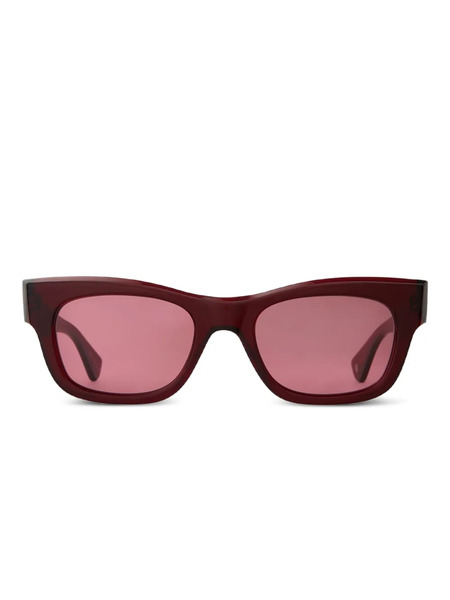  Garrett Leight Woz Square-frame Sunglasses - Red 