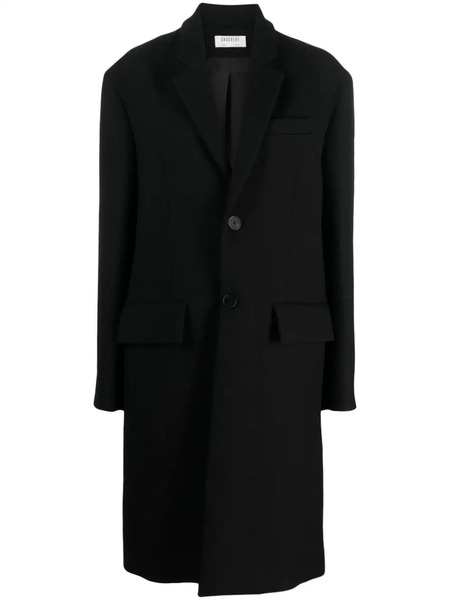  Gauchère Single-breasted Wool-silk Blend Coat - Black 
