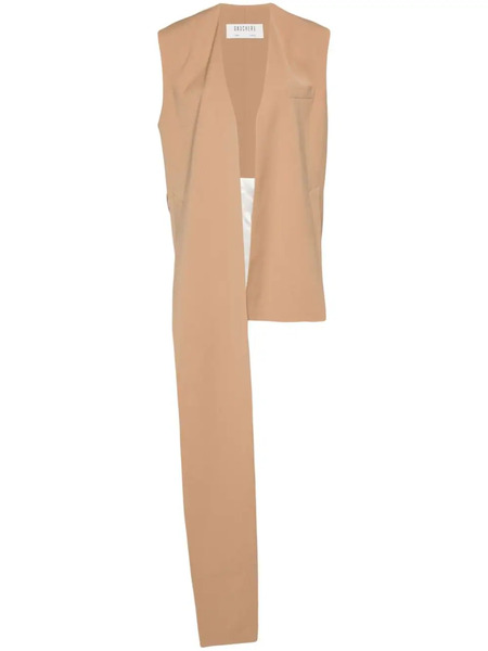  Gauchère Strap-detail Wool Waistcoat - Neutrals 