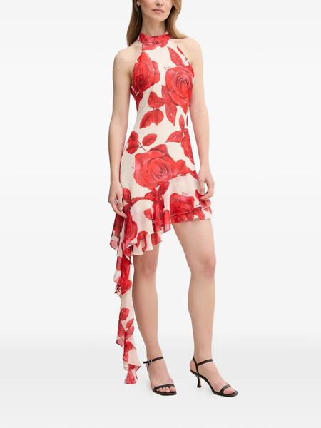  Gaudi Floral Mini Dress - Red 