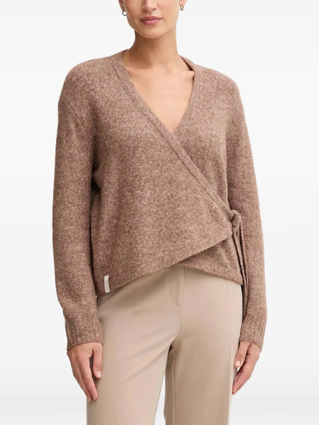  Gaudi Wrap-tie Cardigan - Brown 