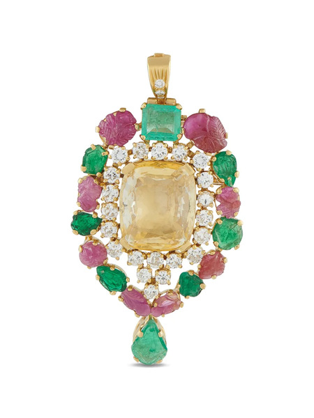  Gazdar Diamond Brooch - Gold 