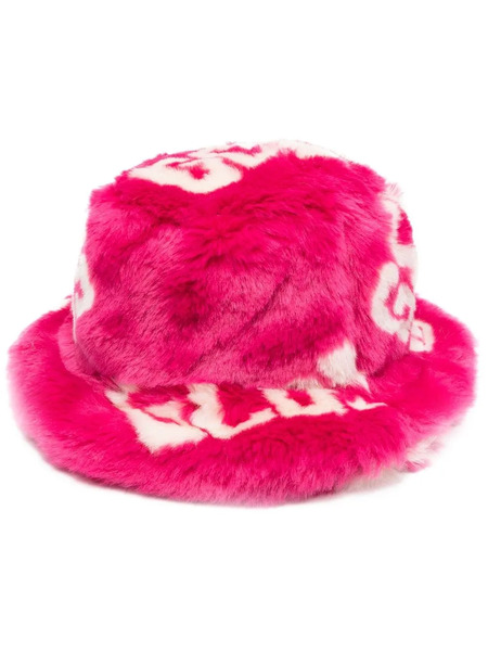  Gcds All-over Monogram-pattern Bucket Hat - Pink 