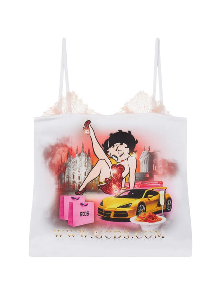  Gcds Betty Boop Top - White 
