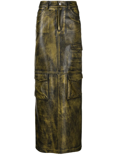  Gcds Biker Cargo Maxi Skirt - Green 