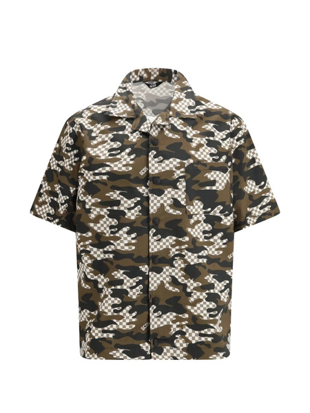  Gcds Check Camouflage Shirt - Brown 