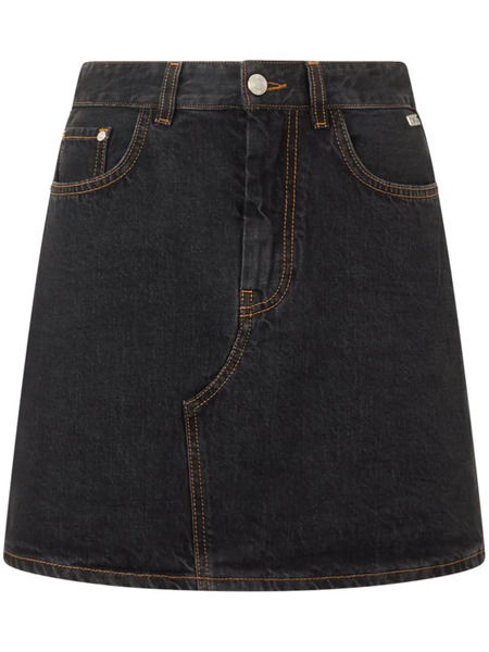  Gcds Chocker Denim Skirt - Black 