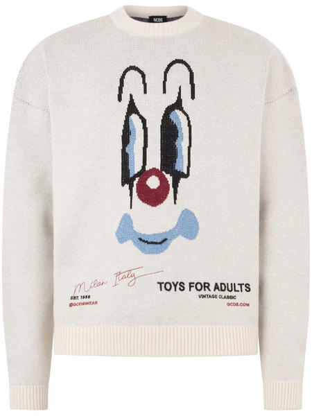  Gcds Clown Sweater - White 