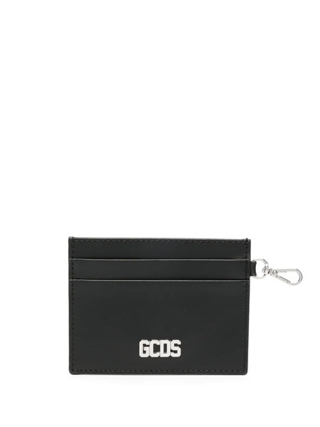  Gcds Comma Logo-plaque Leather Cardholder - Black 