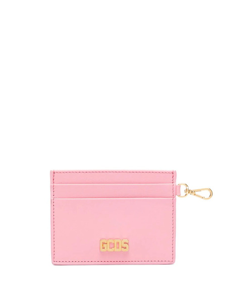  Gcds Comma Logo-plaque Leather Cardholder - Pink 