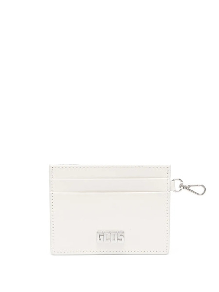  Gcds Comma Logo-plaque Leather Cardholder - White 