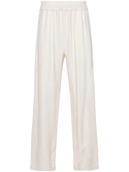  Gcds Embroidered-logo Track Pants - Neutrals 