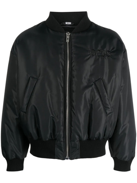  Gcds Embroidered Spongebob Bomber Jacket - Black 