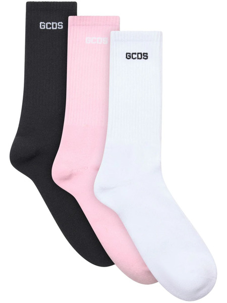 Gcds Essentials Socks (pack Of Three) - Black 